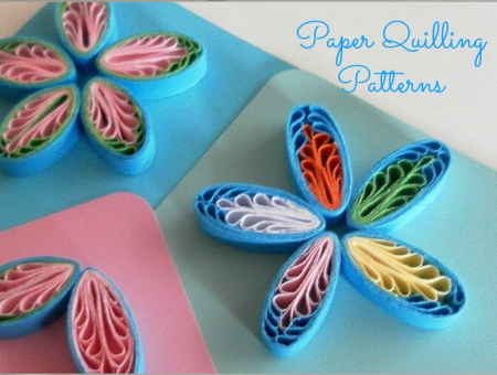 paper quilling comb flowers