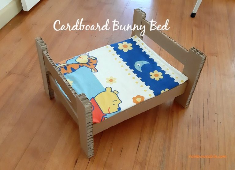 Cardboard Bunny Bed