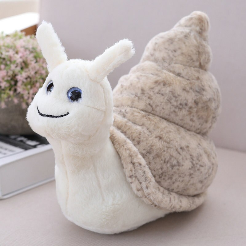 Cute White Snail Soft Plush Toy
