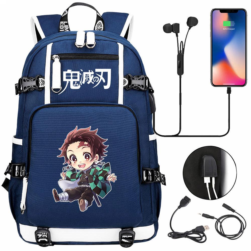 Demon Slayer girls boys children Backpacks Anime School bags portable  canvas Nezuko backpack for Men/Pink - Walmart.com
