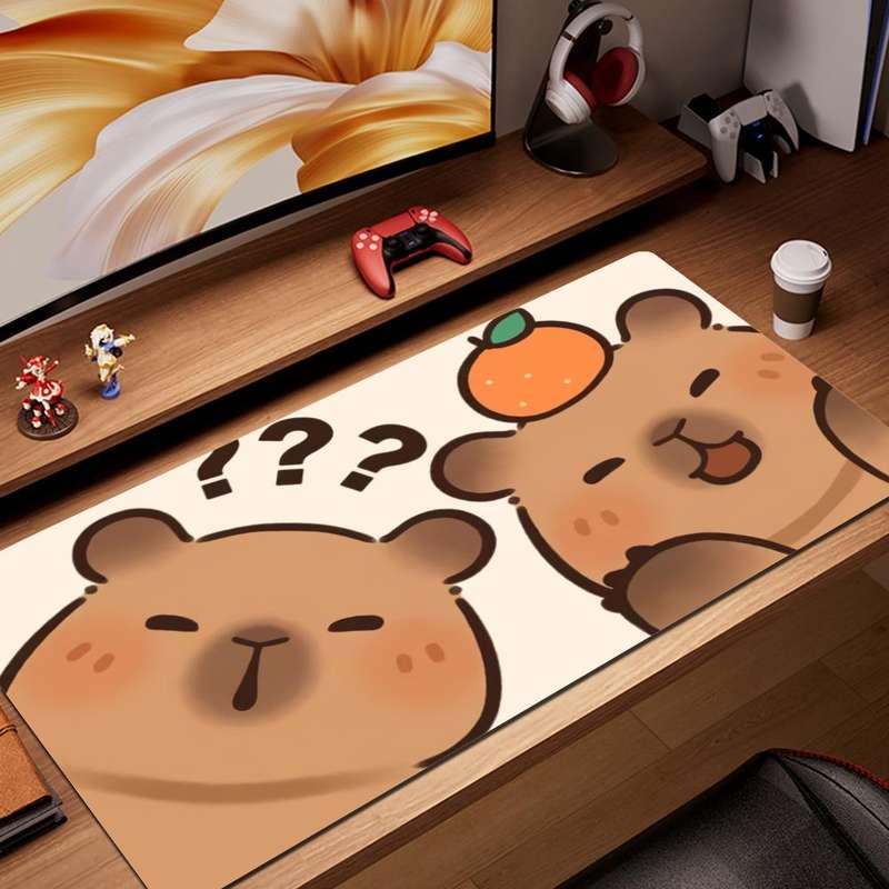 Kawaii Capybara Gaming Mouse Pad