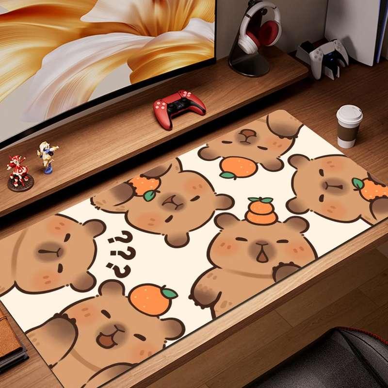 Kawaii Capybara Gaming Mouse Pad