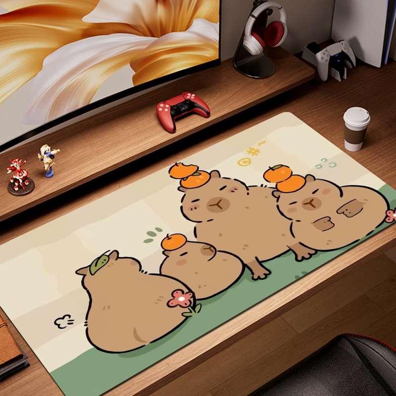 Kawaii Capybara Gaming Mouse Pad