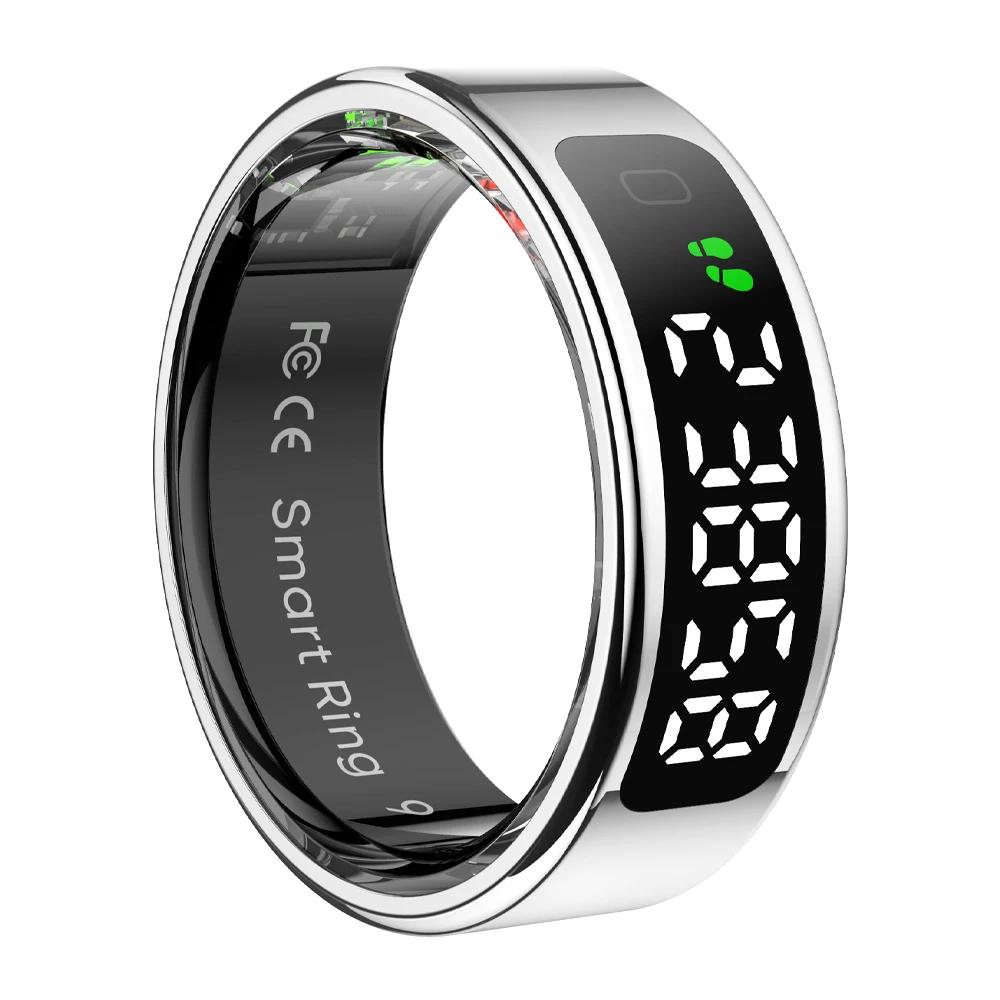 Smart Health Ring with Display Screen Women Men