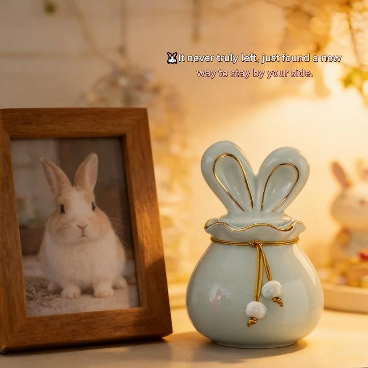 Pet Memorial Mini Bunny Urn for Pet Ashes