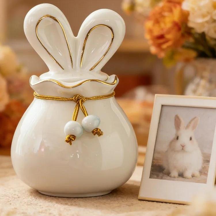 Pet Memorial Mini Bunny Urn for Pet Ashes